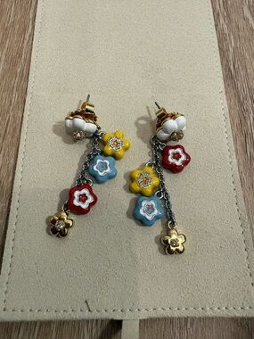 NWOT Marc Jacobs The Wild Daisy Flower Drop Earrings